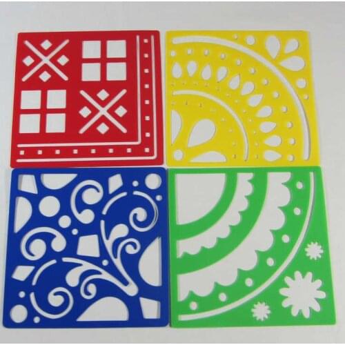 Children Puzzle Early Painting Drawing Board Sketchpad Toy Geometric Shapes Stationery Template Tools Plastic Top Fashion 2021