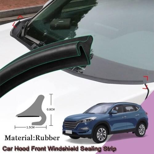 DIY Car Seal Strip Windshied Spoiler Filler Protect Edge Weatherstrip Strip Sticker Car Accessories For Hyundai Tucson 2015-2020