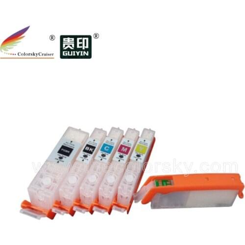 RCC450-5) PGI 450 PGI-450 Refillable Ink Cartridge for Canon iP7140 iP7240 MG5440 MG5540 MG6440 MX924 iX6840 MG6340 iP8740