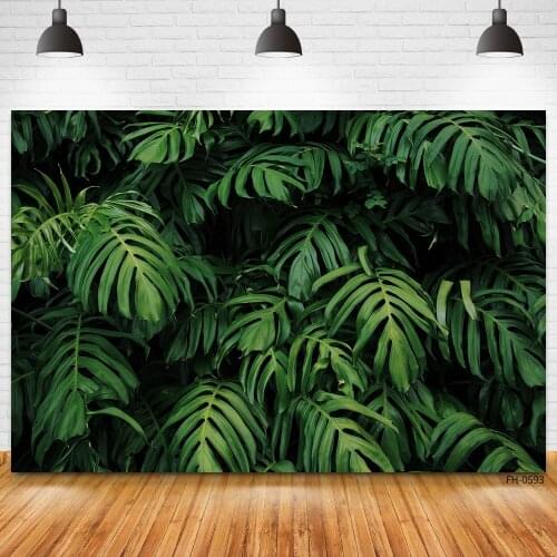 Summer Green Photography Background Tropical Jungle Forest Wild Backdrop Birthday Party Newborn Portrait Shoot Photo Studio Prop