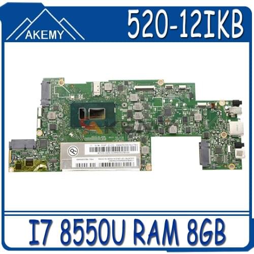 Akemy For Lenovo Miix 520-12IKB MIIX 520 Notebook Motherboard CPU I7 8550U RAM 8GB Tested 100% Work