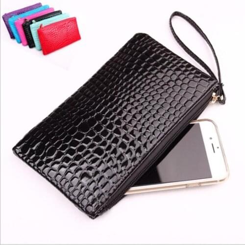 Fashion Women Big Coin Wallet Pu Leather Wristlet Coin Money Card Phone Holder Bag Purse Fashion Coin Purse Small Clutch Handbag
