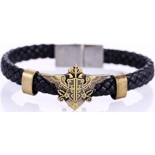 MOSU Hot Animation Black Butler Alloy Bracelets Weave leather bracelet & Bangle cosplay jewelry