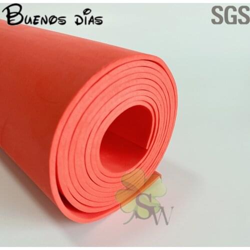 BUENOS DIAS No Hole Orange Red Color Environmentally-Friendly 3mm Eva Foam Sheet,Cosplay Material