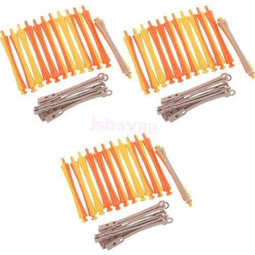 Set of 36 Professional Perming Rods Hair Tools for Curling Hairdressing Hairstyle DIY Design Tools 1.6x9 cm