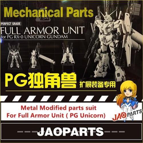 JAOparts Metal Modified parts set for Full Armor Unit of PG 1/60 RX-0 Unicorn