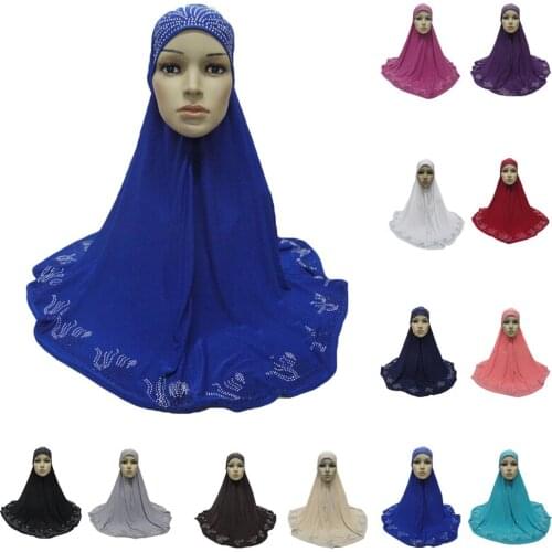 One Piece Muslim Women Hijab Hat Amira Islamic Head Neck Full Cover Headwrap Arab Islamic Turban Headwear Caps Ladies New