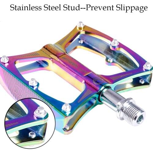 Mountain Bike Pedal Ultralight Aluminum Alloy Bearing Non-slip Colorful Pedals Platform Bike Road MTB Bicycle Accessories