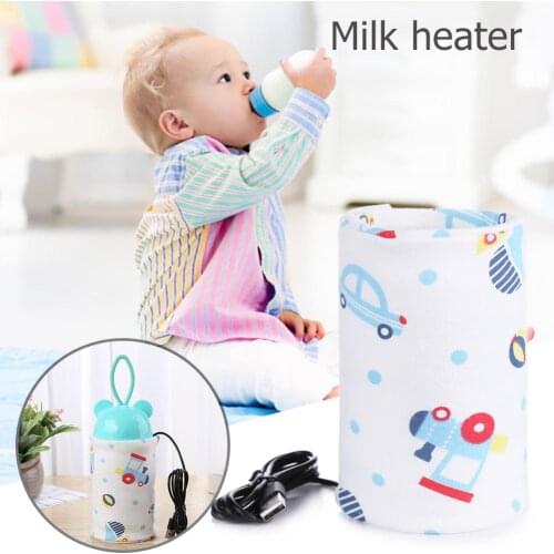 USB Baby Milk Bottle Warmer Heater Portable Outdoor Milk Cup Heater Infants Feeding Bottle Safety Heating Thermal Bottle Bag