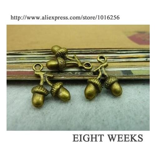 Zinc alloy pendant jewelry accessories diy handmade material charms Pinecone 12 * 15 mm