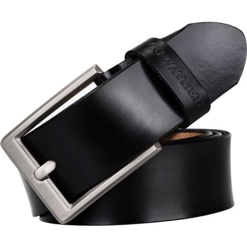Men High Quality Genuine Leather Belt Luxury Designer Belts Men Cowskin Fashion Strap Male Jeans For Man Cowboy