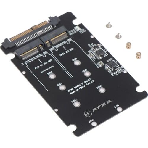 SATA M.2 SSD to 2.5“ SATA NVMe M.2 NGFF SSD to SFF-8639 Adapter Converter