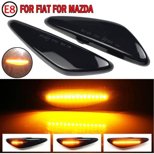 LED Side Repeater Marker Turn Signal Indicator Flasher For Mazda 6 Mazda6 GH Mazda5 CW Premacy RX-8 MX-5 Fiat 124 Spider