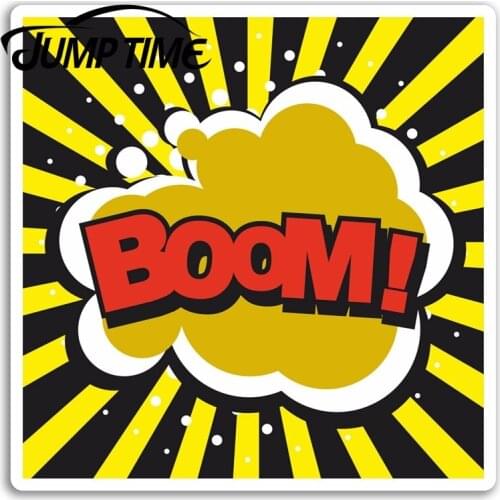 Jump Time for Comic Book Boom Vinyl Stickers Hero Kids Teen Sticker Laptop Car Decal Window Wiper Trunk Car Styling