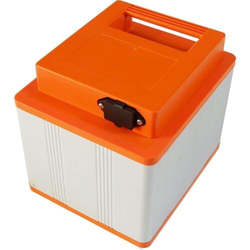 High quality 18650 battery aluminum box with ABS plastic lid for li-ion battery assembly
