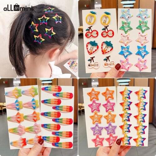 10/20/PCS Girls BB Clip Star Hairpins Sweet Hair Ornament BB Clip Barrettes Fashion Snap Hair Clips Hair Accesories