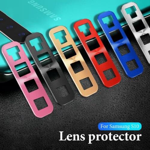 Camera Lens Protective Cover On For Samsung Galaxy S10 Plus S10e S 10 10e Phone Aluminum Camera Case Safety Cover