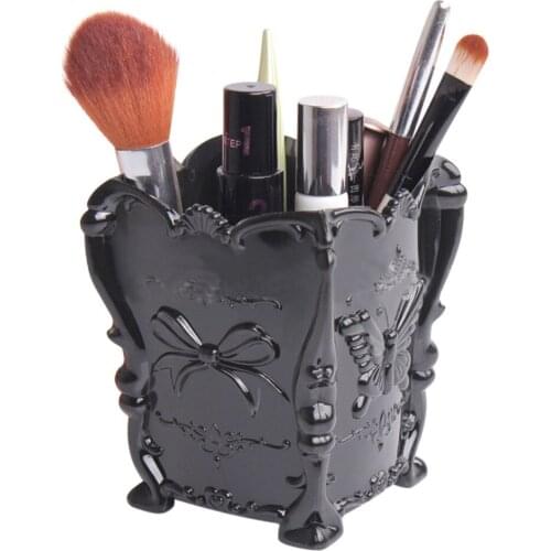 1 PCS Multifunction Retro Acrylic Makeup Cosmetic Storage Box Container Case Brush Pen Pencil Holder Organizer organizador