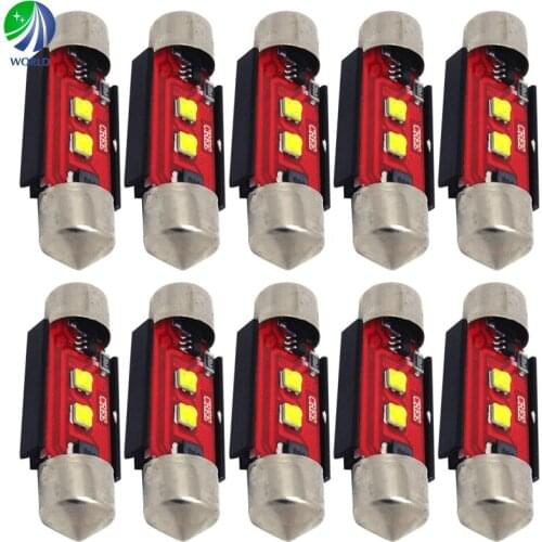 10Pcs Can Bus,Festoon/211/C5W,LED Car Bulb,Mini Bulb,3423, 3425, 6411, 46413, 6418, 6423, 6451, 6461, 6475, 6476