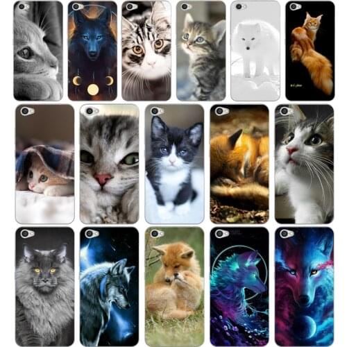 253H cat wolf animal Silicone Soft Tpu Cover phone Case for xiaomi redmi 4a 6a 4x note 5a pro mi a1