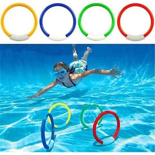 4 Pcs/Pack Child Kid Diving Ring Water Toys Underwater Swimming Pool Accessories Diving Buoys Loaded Throwing Toys Hot Sale