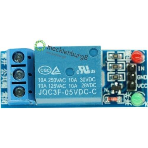 5V Low Level Trigger One 1 Channel Relay Module DC AC 220V Interface Relay Board Shield LED Indicator for Arduino