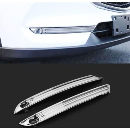 ABS Chrome For Mazda CX-8 CX8 2017 2018 2019 Accessories Auto Front Fog Lamp Light Cover Trims Car Sticker Styling