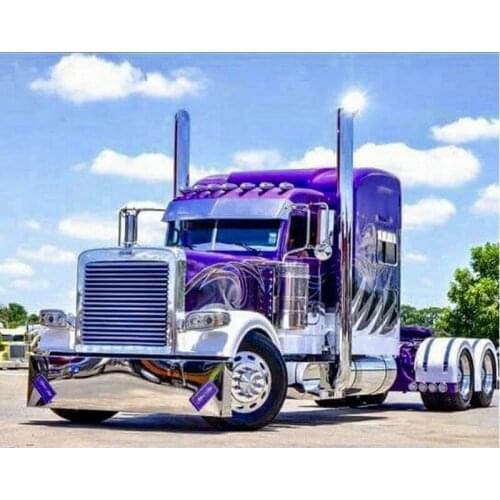 Diy 5d Diamond Embroidery Blue Truck Head Diamant Cross Stitch Full Square Diy Diamond Painting Front Mosaic Pictures Puzzle Car