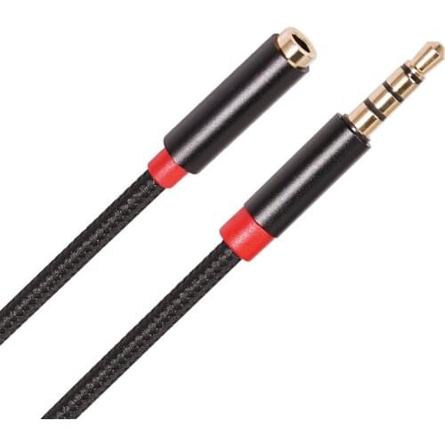 3.5mm Jack AUX Cable Adapter Cord for Headphone Speaker TV DVD Male to Female Audio Extension Cord 1m 2m 3m