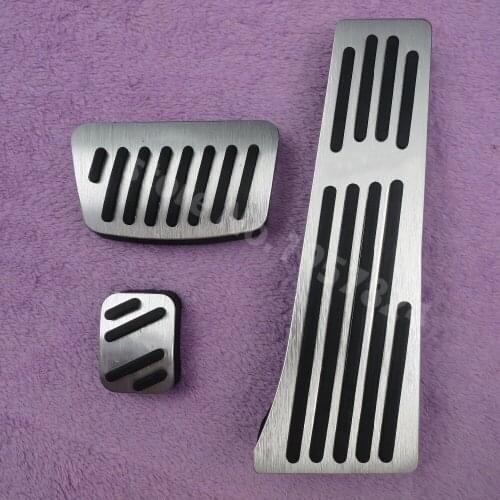 DEE Car Accessories Aluminum Foot Rest Fuel Brake AT Pad pedals Plate For Hyundai New Tucson 2015 2016 Plate pads covers styling