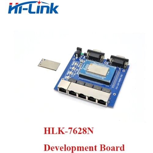 Free Ship 2.4G MT7628N Wifi router module Test Kit Openwrt Version with develop board HLK-7628N