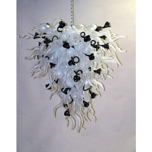 Free Shipping New Fashionable Black and White Modern Art Deco Chandelier