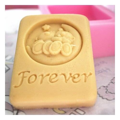 C008 forever bear soap mold/handmade soap mold/silicone soap mold