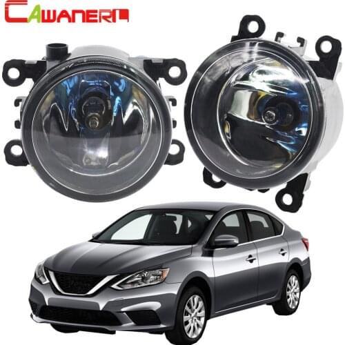 Cawanerl 1 Pair 100W H11 Car Light Halogen Fog Bulb Daytime Running Lamp DRL 12V Styling For Nissan Sentra 2.0L L4 2009-2012