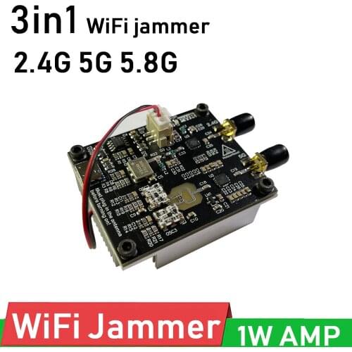 WiFi swept jammer Shielder 2.4G 5G 5.8G 2.4Ghz 5.2G 5.8Ghz prevent WIFI signal Shielded RF amplifier Bluetooth interference
