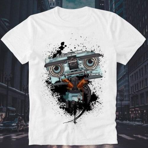 T Shirt Johnny Number 5 Short Circuit Alive Lebt Gibt Nicht Auf Nummer Robot Roboter Cult Movie Retro Vintage