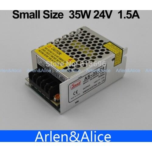 35W 24V 1.5A 100V-240V INPUT Small Volume Single Output Switching power supply for LED Strip light