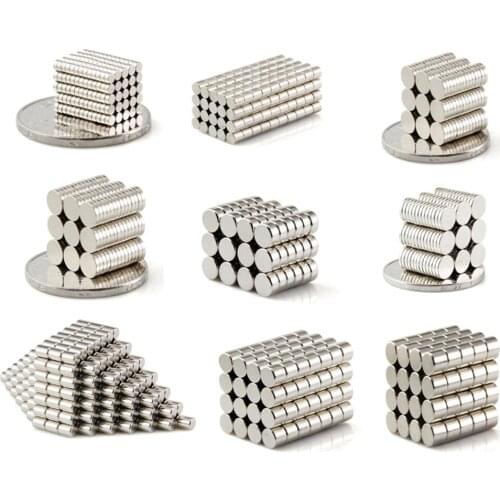 10pcs 15mm Diameter Round Rare Earth Magnets 1/1.5/2/3/5mm Thick Neodymium Strong Crafts Permanent Magnet N35