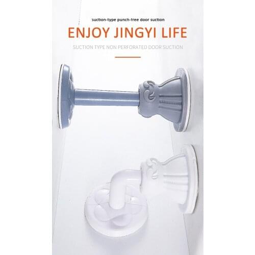 Magnetic Door Stopper Suction Type Silent Door Suction Free Punching Door Resistance Toilet Rubber Door Touch