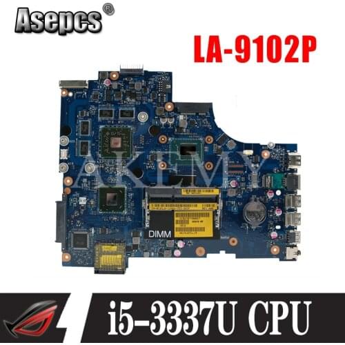 CN-0C2GJ2 0C2GJ2 C2GJ2 For DELL INSPIRON 3721 5721 laptop motherboard VAW11 LA-9102P REV:1.0(A00) I5-3337U mainboard