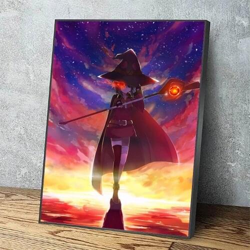 Modular 1 Panel Pictures Wall Art Megumin Canvas Painting Modern Prints Anime Role Posters Home Decoration For Bedroom Framework