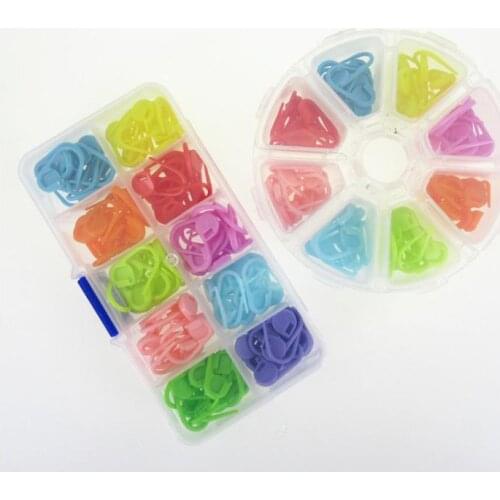 100set Mini Knitting Crochet DIY Handmade Knitting Accessories Crochet Locking Stitch Markers Sewing Tool SN1196