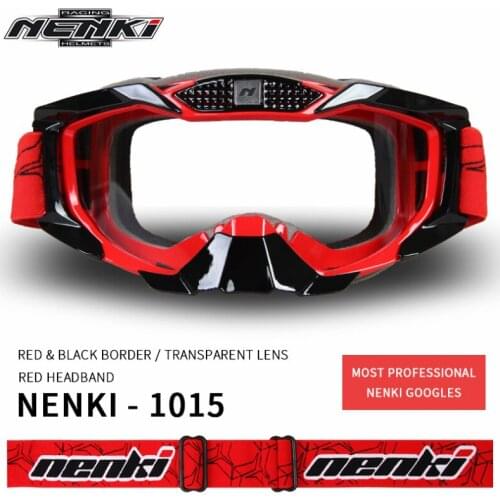 NENKI Motocross Off-Road ATV Dirt Bike MX Downhill DH Goggles Ski Snowboard Glasses Motorcycle Racing Eyewear Replaceable Lens