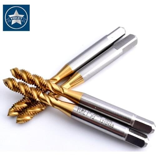 HSSE Right Hand With TIN Fine Thread Sprial Fluted tap UNF 1/4- 24 28 32 36 5/16- 24 32 40 UNS 1/4-40 American Screw Thread taps