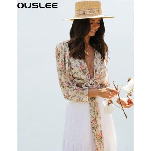 OUSLEE Blouses With Tie