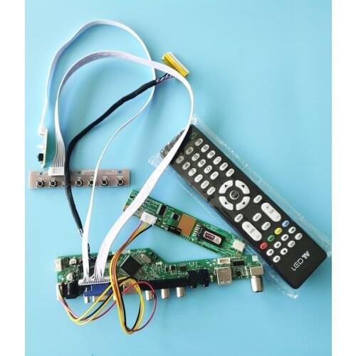 Fit CLAA154WA01/CLAA154WA03/CLAA154WA05 1CCFL LCD display universal drive board DIY kit LVDS 30-Pin screen 1280*800 VGA+USB