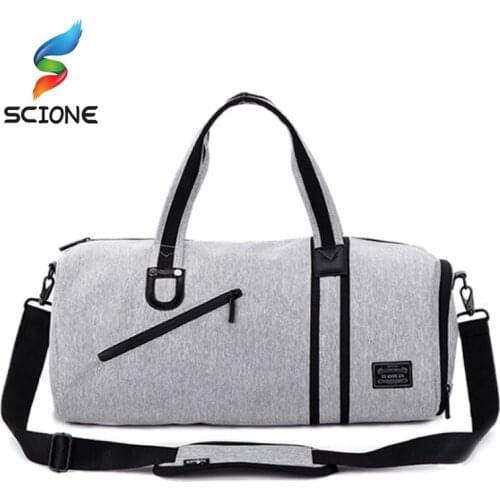 Hot Outdoor Sports Gym Bags Men Multifunction Fitness Training Shoulder Bag Top Canvas Travel Handbag Mat Bag Sac Sport