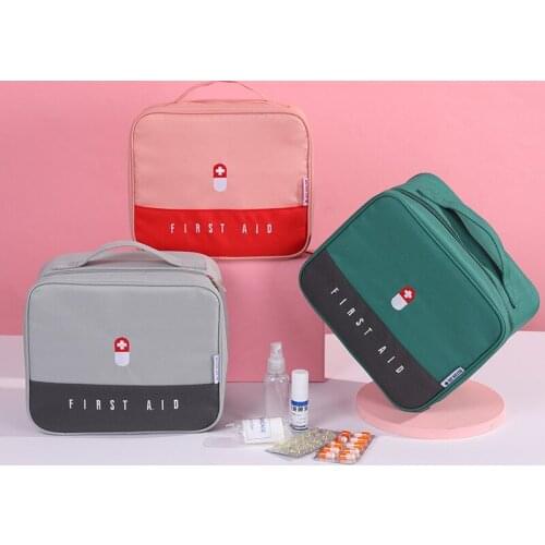 Portable First Aid Kit Waterproof Outdoor Sport Survival Bag Home & Car Medicine Storage Kids Emergency Medical Bag Pill Case