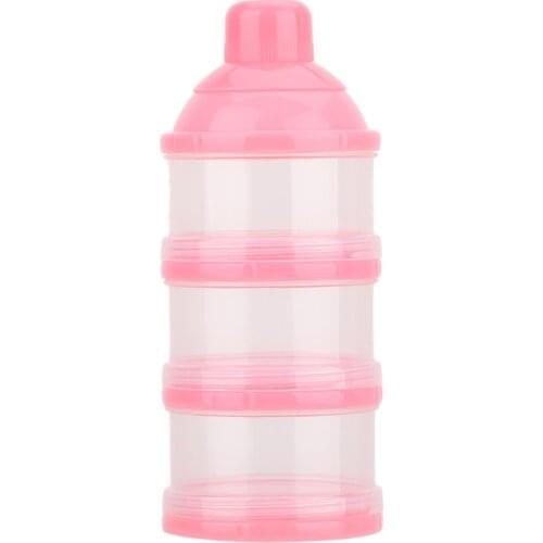 Portable Baby Food Container Infant Formula Feeding Milk Powder Bottle 3 Cells Grid Practical Storage Box Baby Feeding Food Box