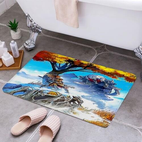 Horizon Zero Dawn 3D Print Doormats Rectangle Non-Slip DoorMat Bedroom Kitchen Entrance Print Door rugs Dropshipping